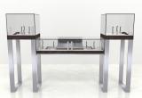 Stainless Steel and glass display showcase