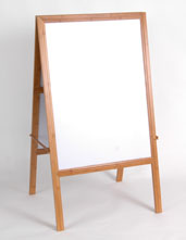 21 x 34 A-frame Dry Erase Board with 4 Markers, Double Sided - Yellow